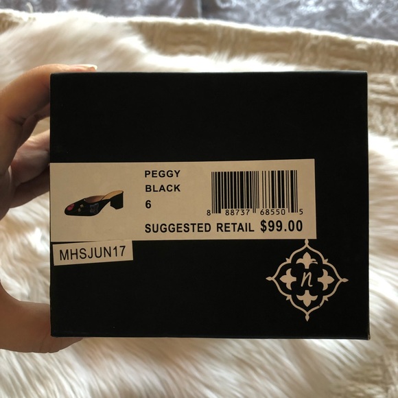 Nanette Lepore Peggy Embroidered Block Heel Mule - Picture 7 of 8